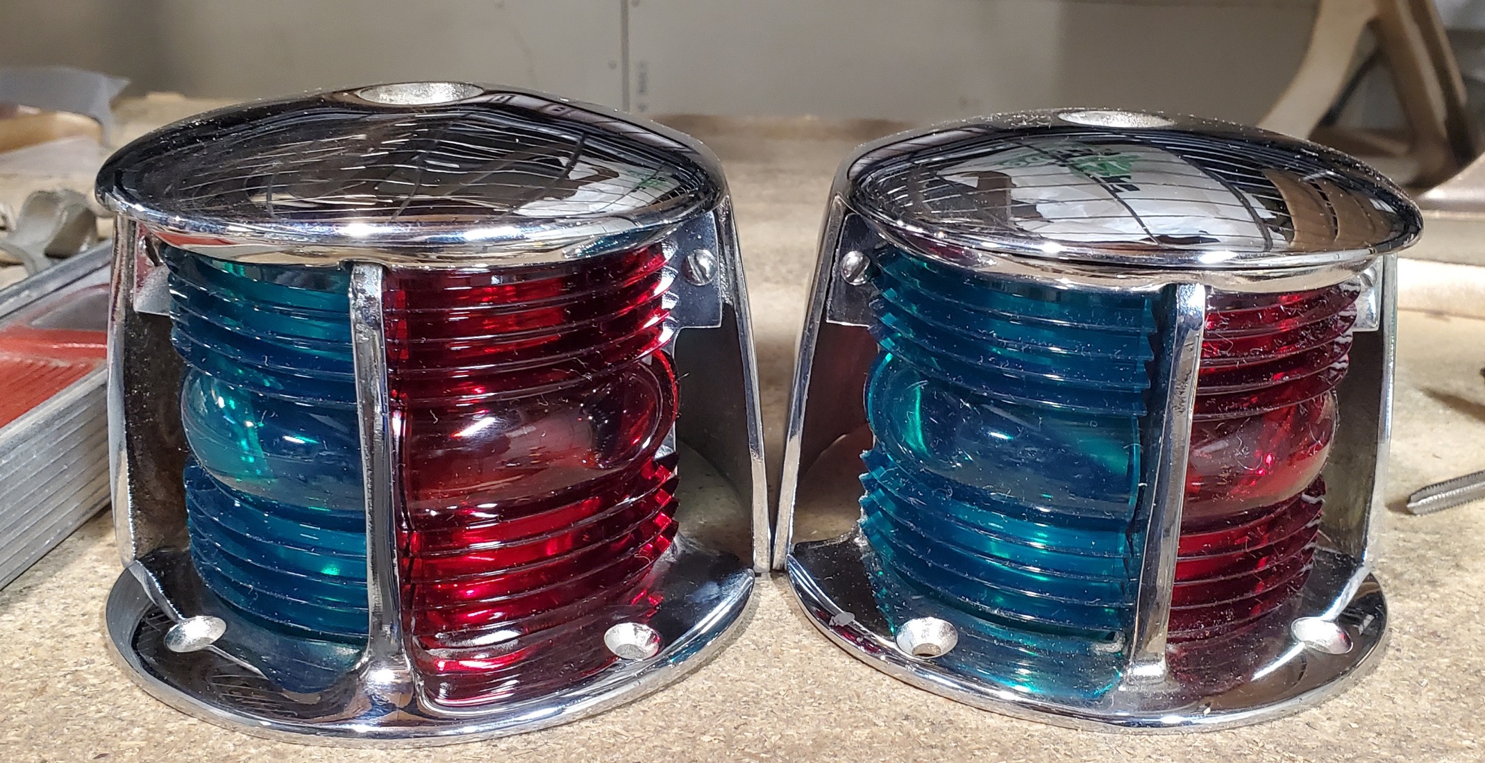 Wood Boat Bow Lights