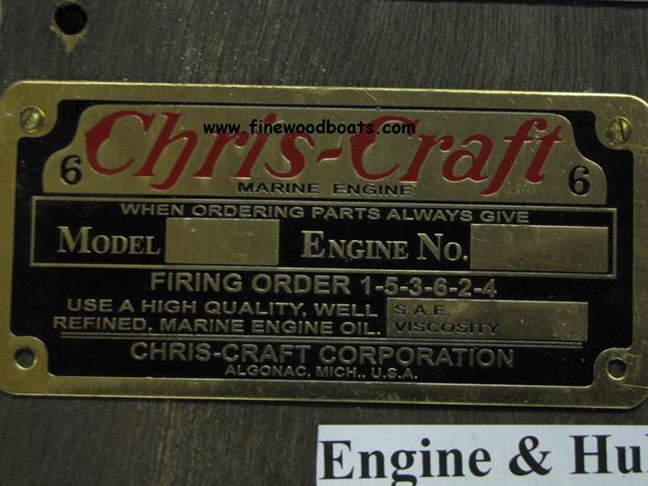 Red algonac engine tag
